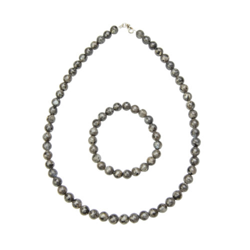 juego labradorita con inclusiones piedras bolas 8mm