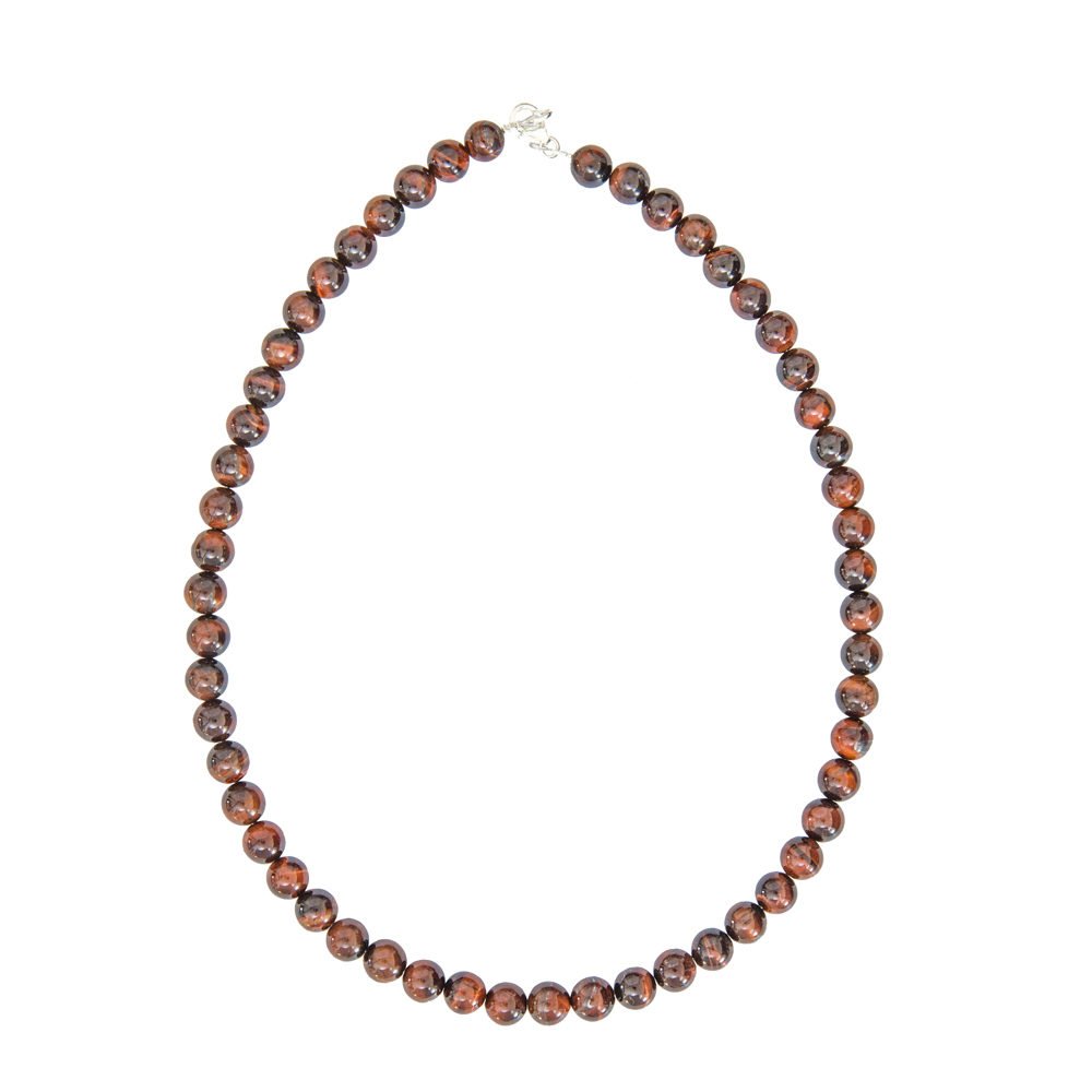 collar ojo de buey piedras bolas 8mm
