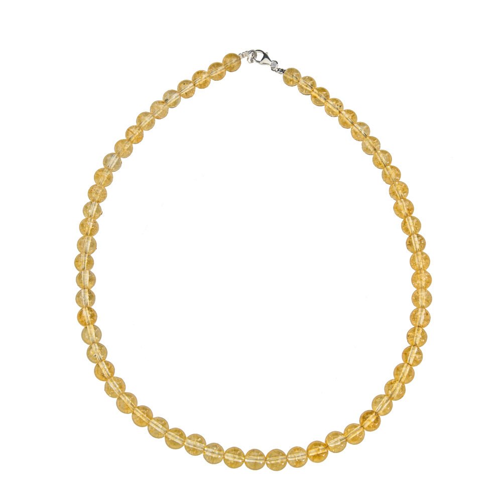 collar citrino piedras bolas 8mm