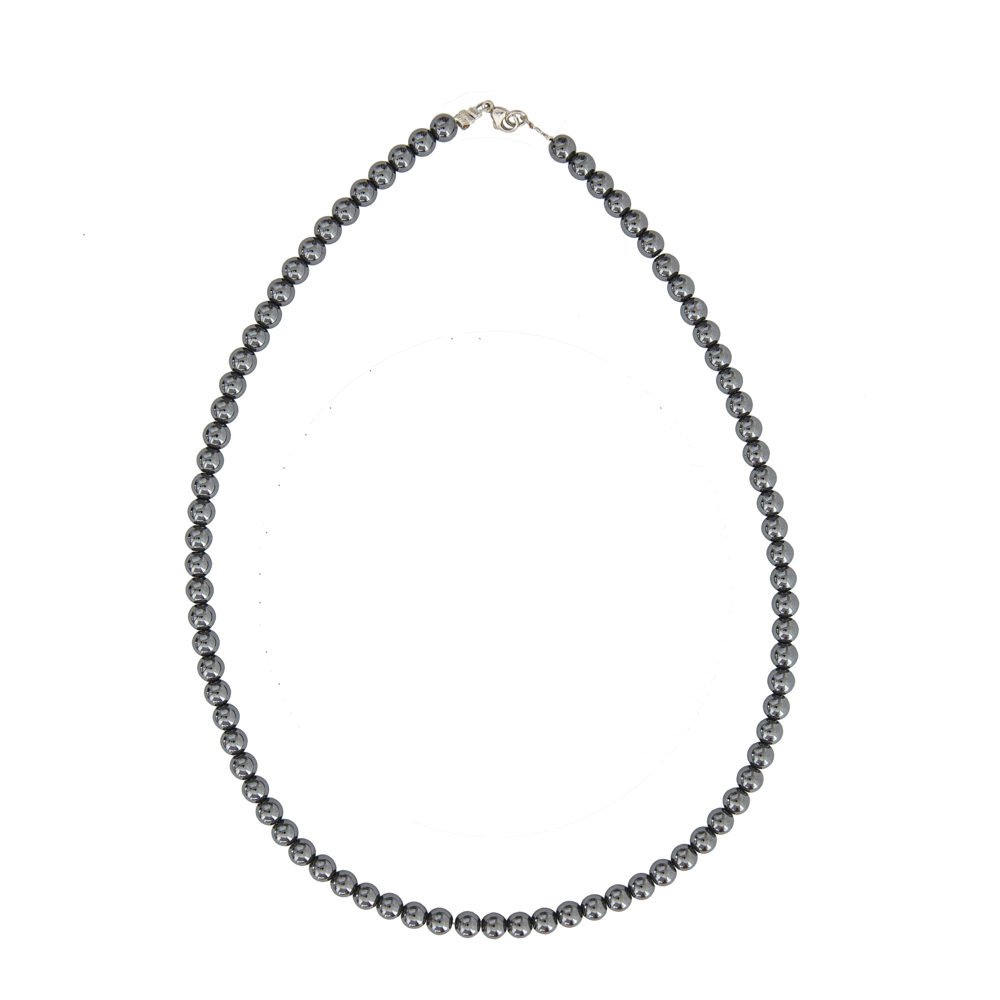 collar hematita piedras bolas 6mm