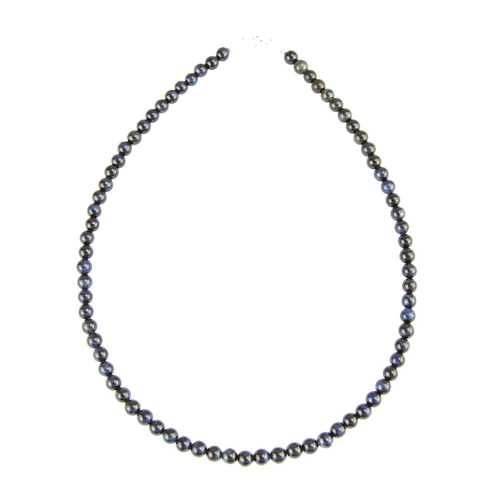 collar ojo de halcón piedras bolas 6mm
