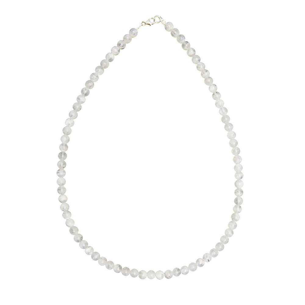 collar piedra de luna piedras bolas 6mm