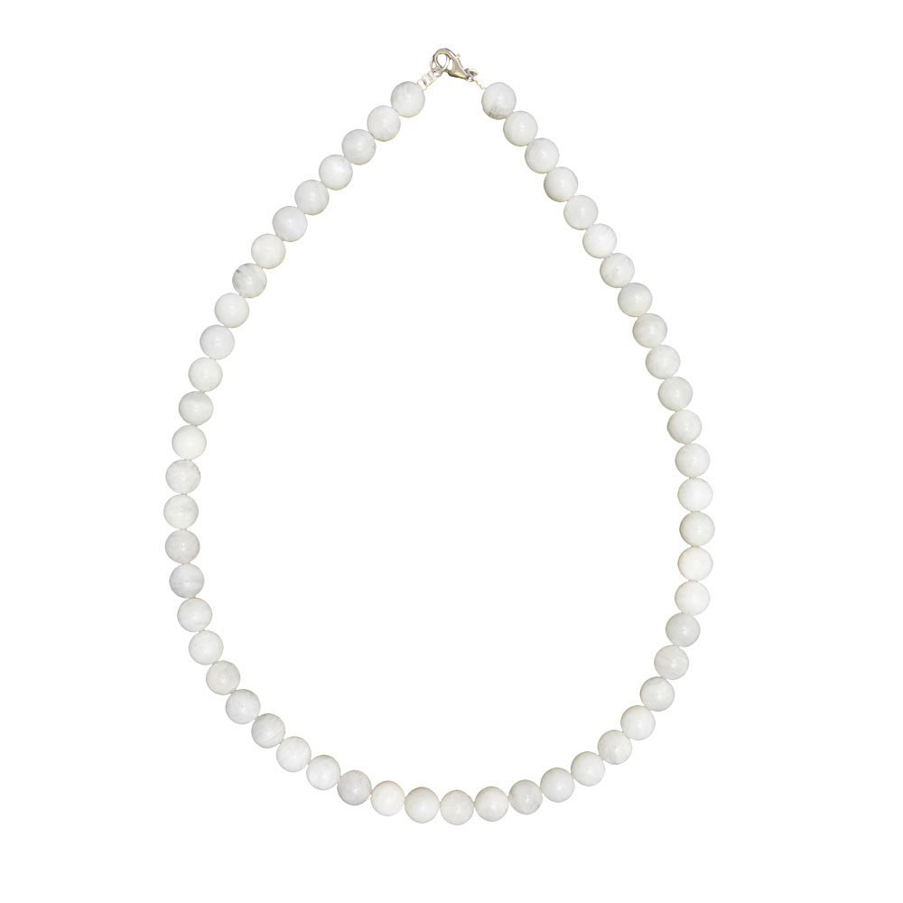 collar piedra de luna piedras bolas 8mm