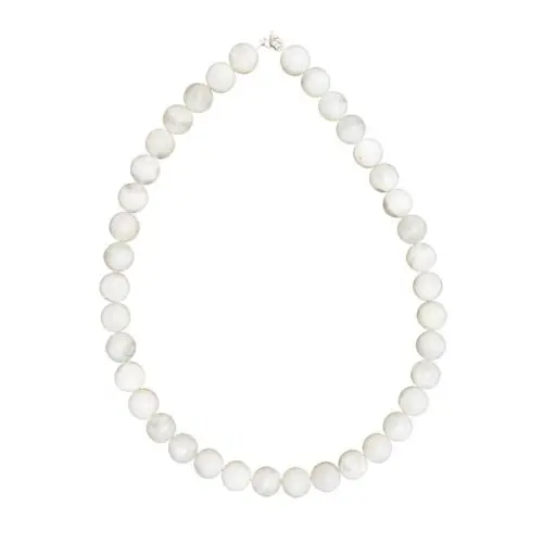 collar piedra de luna piedras bolas 12mm