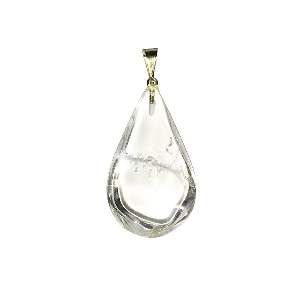 colgante cristal de roca gota
