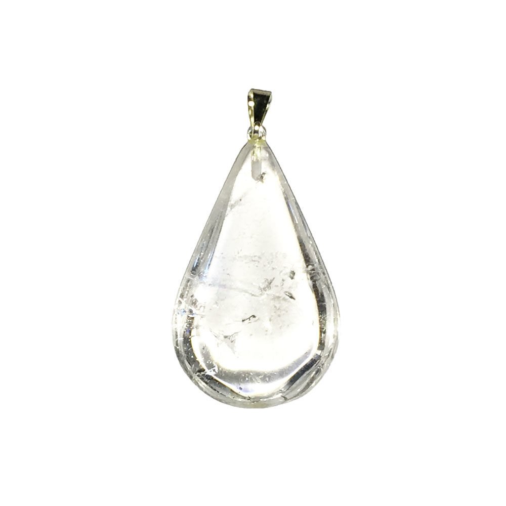 colgante cristal de roca gota