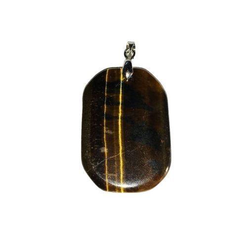 colgante ojo de halcón piedra plana