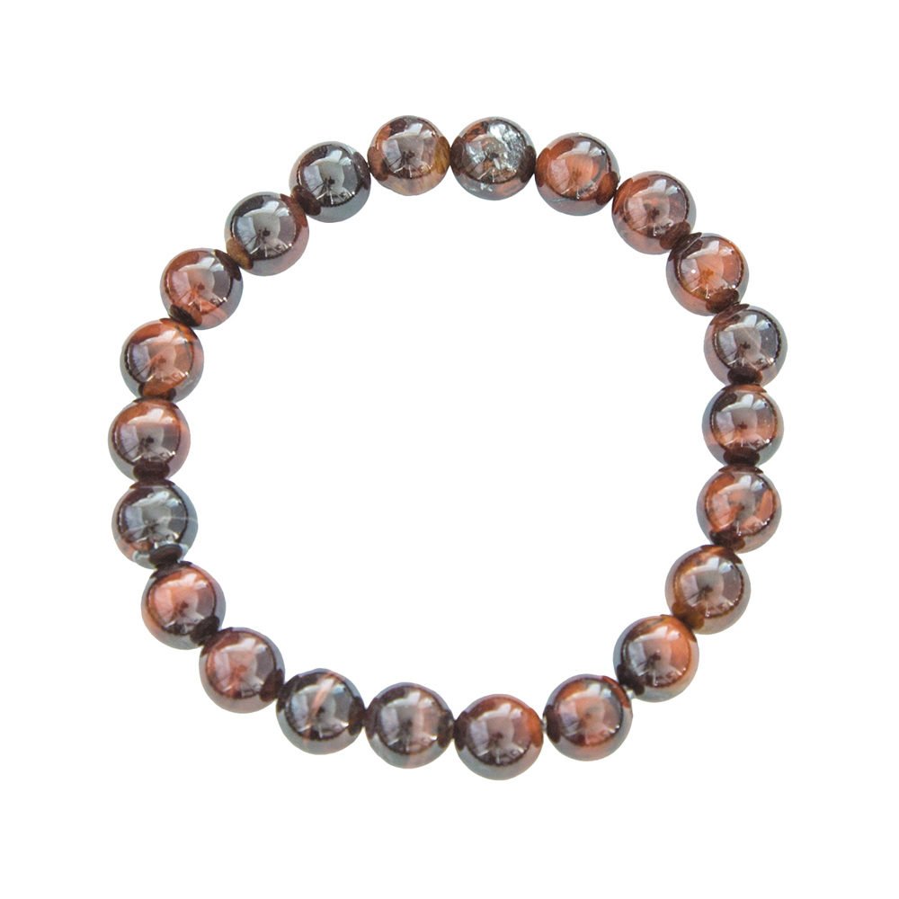 pulsera ojo de buey piedras bolas 8mm