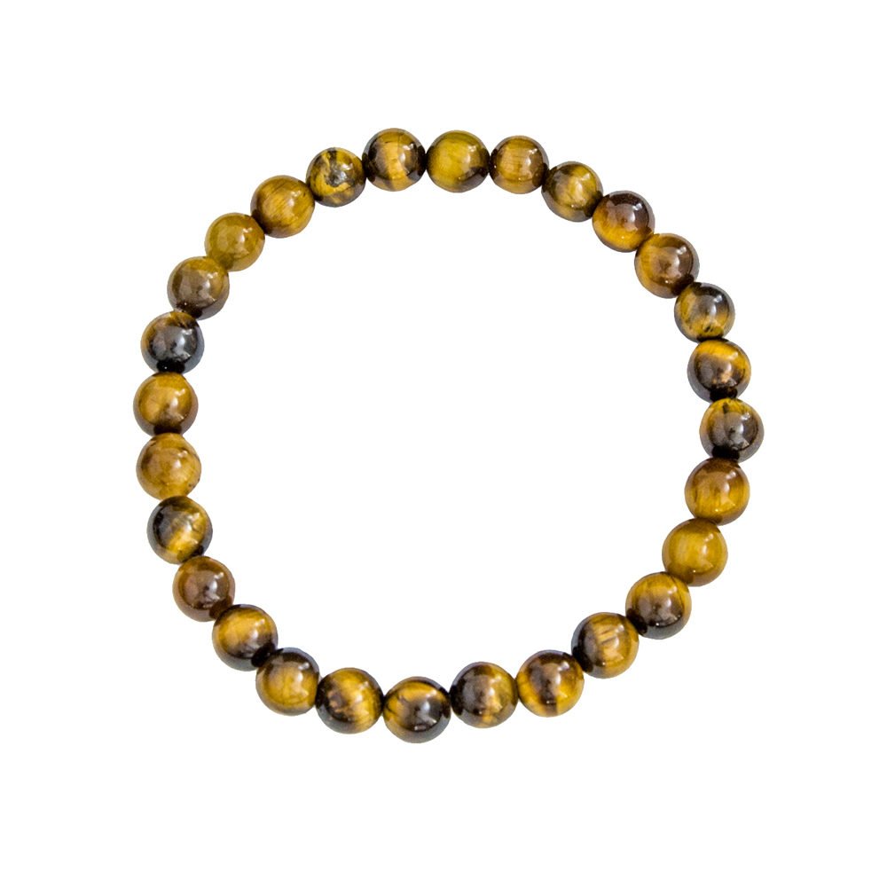 pulsera ojo de tigre piedras bolas 6mm