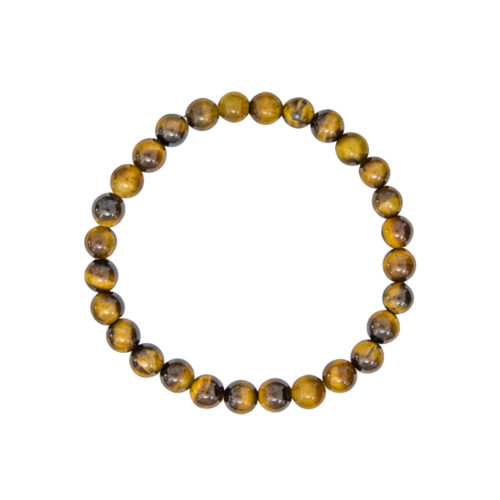 pulsera ojo de tigre piedras bolas 6mm