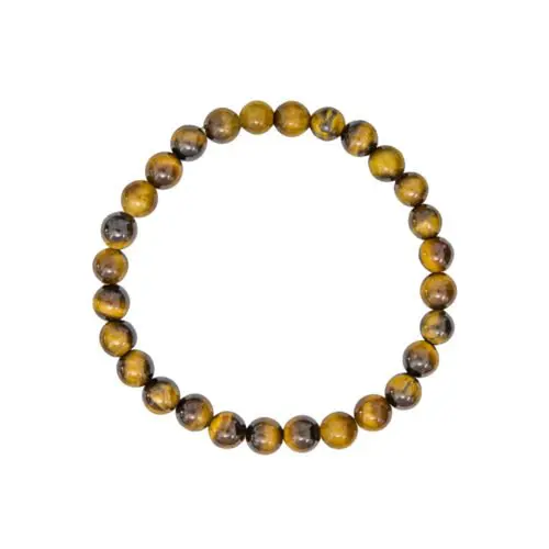 pulsera ojo de tigre piedras bolas 6mm