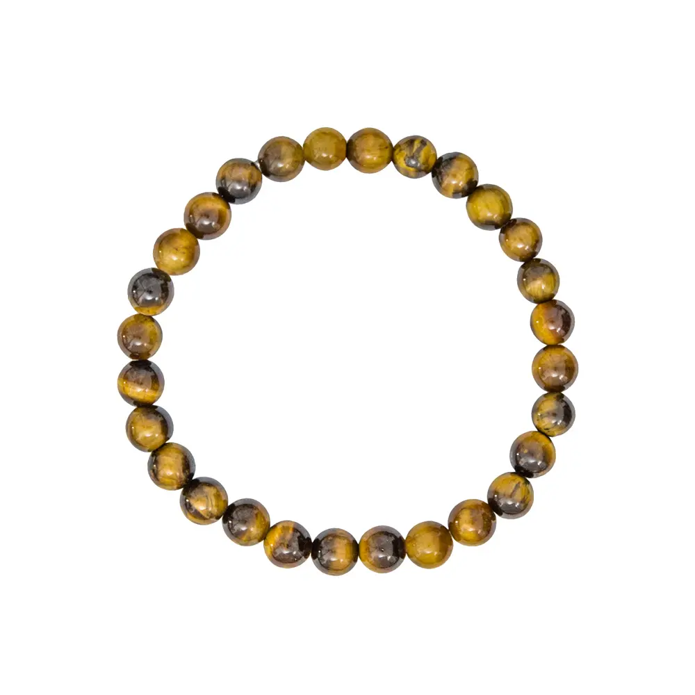 pulsera ojo de tigre piedras bolas 6mm