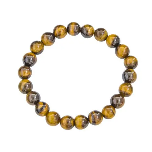 pulsera ojo de tigre piedras bolas 8mm