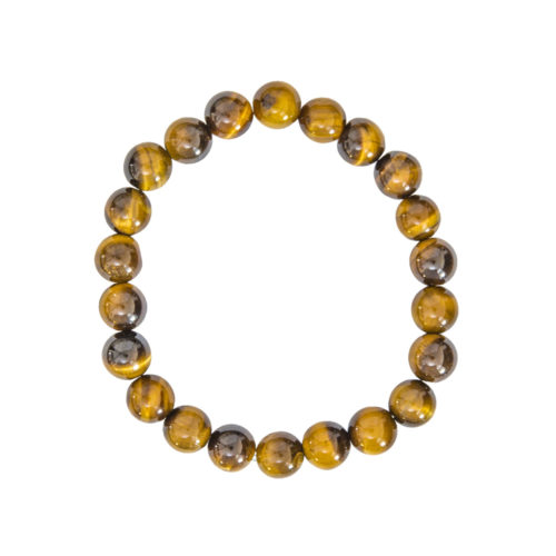 pulsera ojo de tigre piedras bolas 8mm