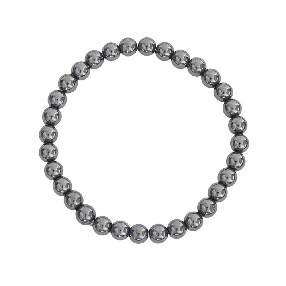 pulsera hematita piedras bolas 6mm