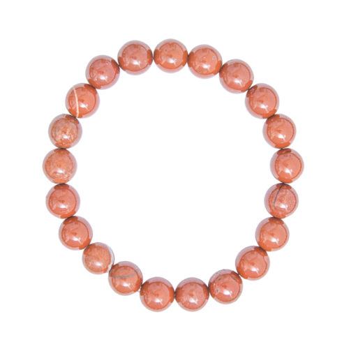 pulsera jaspe rojo piedras bolas 8mm