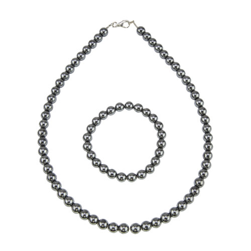 caja hematita piedras bolas 8mm