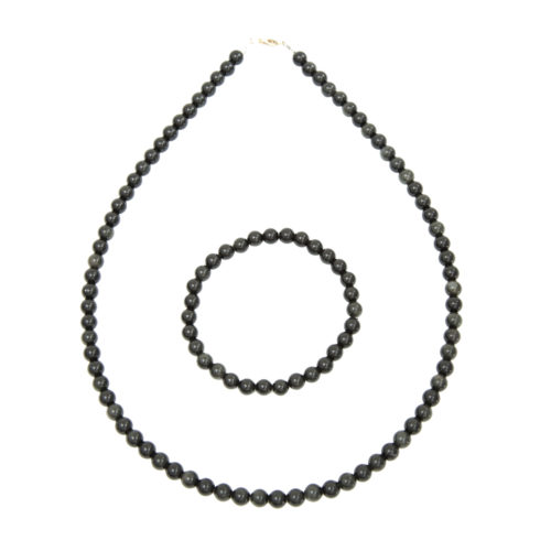 caja obsidiana negra piedras bolas 6mm