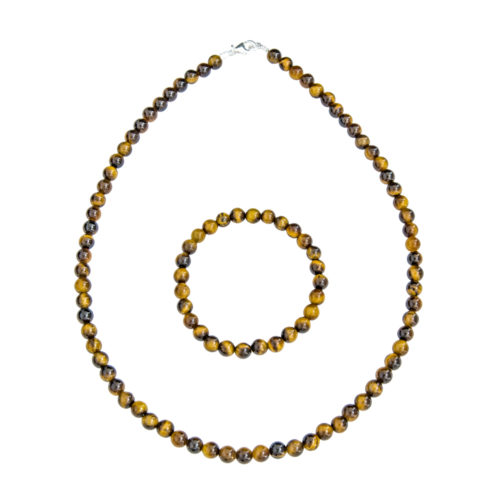 caja ojo de tigre piedras bolas 6mm