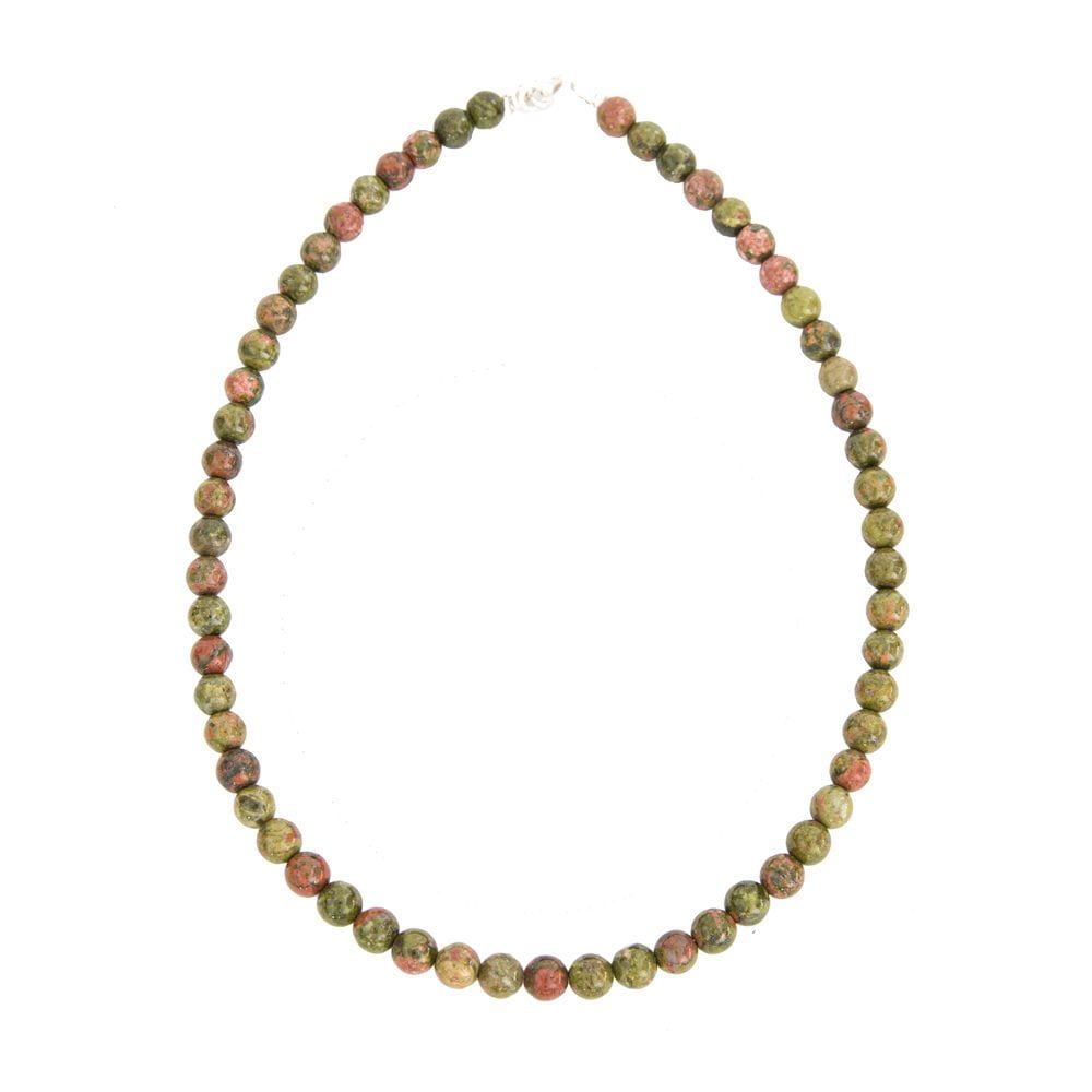 Collier-unakite-Pierres-Boules-08mm