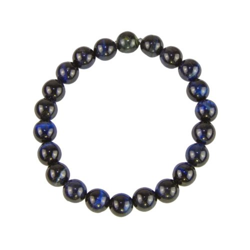 pulsera ojo de halcón piedras bolas 8mm
