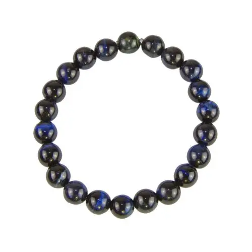 pulsera ojo de halcón piedras bolas 8mm