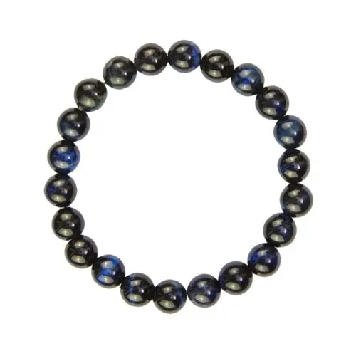 pulsera ojo de halcón piedras bolas 8mm