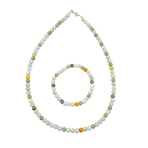 juego jade verde piedras bolas 6mm