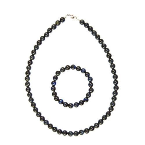 caja ojo de halcón piedras bolas 8mm