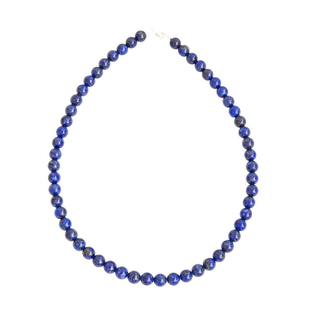 collar lapislázuli piedras bolas 8mm