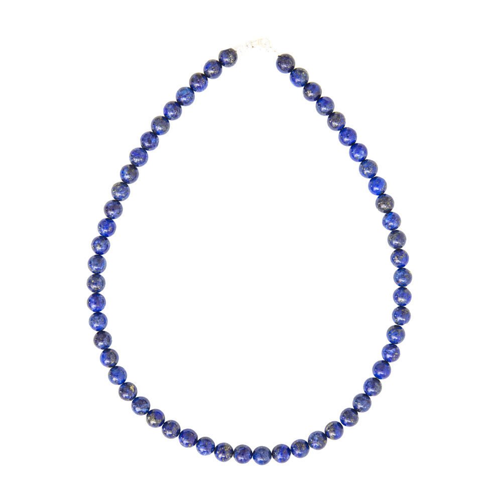 collar lapislázuli piedras bolas 8mm