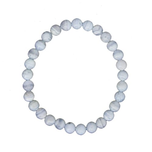 pulsera calcedonia piedras bolas 6mm