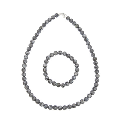 juego larvikita piedras bolas 8mm