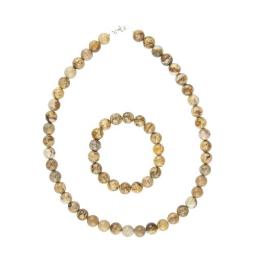 juego jaspe paisaje piedras bolas 10mm