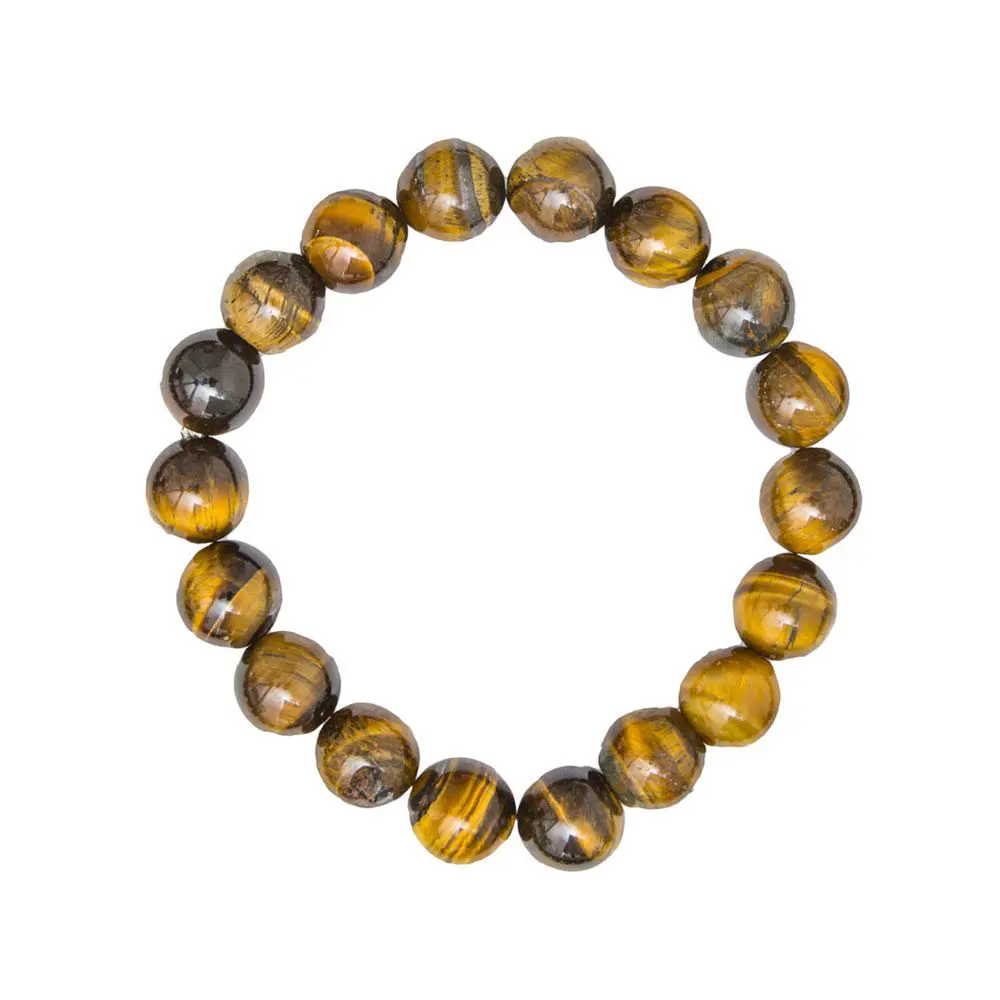 pulsera ojo de tigre piedras bolas 10mm