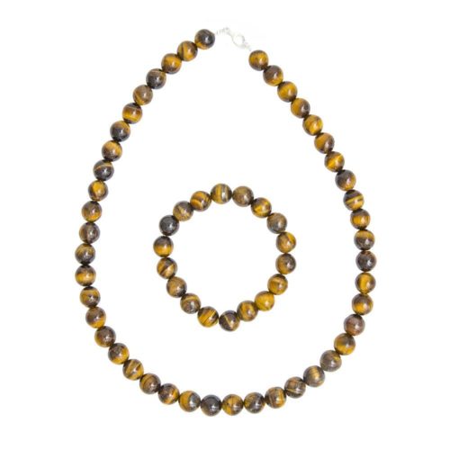 juego ojo de tigre piedras bolas 10mm