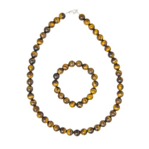 juego ojo de tigre piedras bolas 10mm