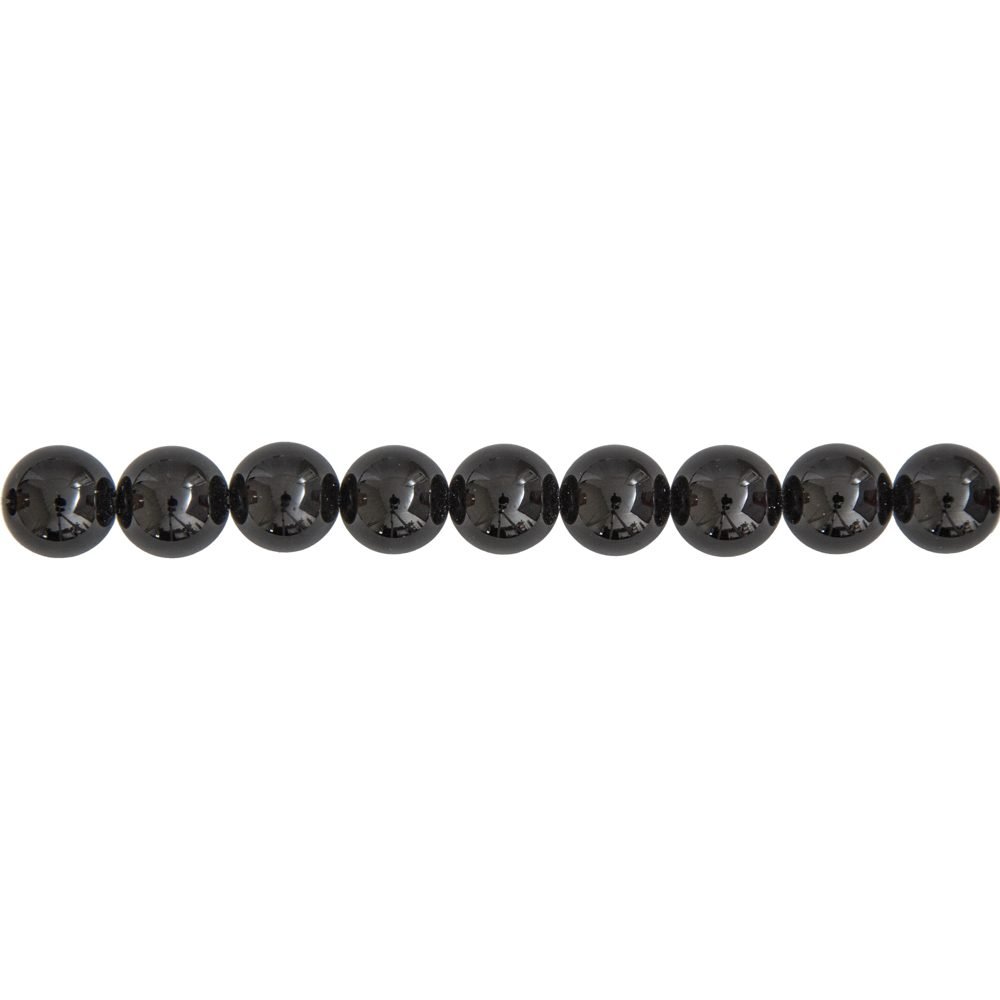 hilo ágata negra piedras bolas 10mm
