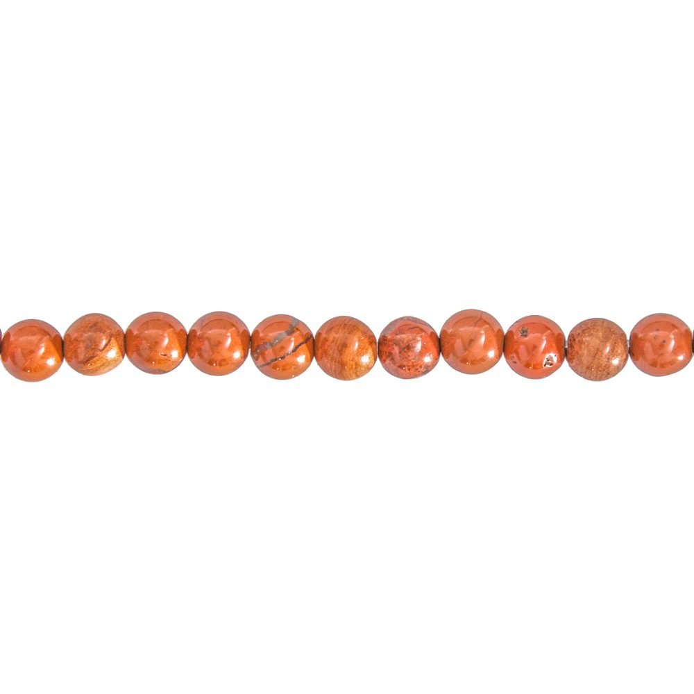 hilo jaspe rojo piedras bolas 6mm