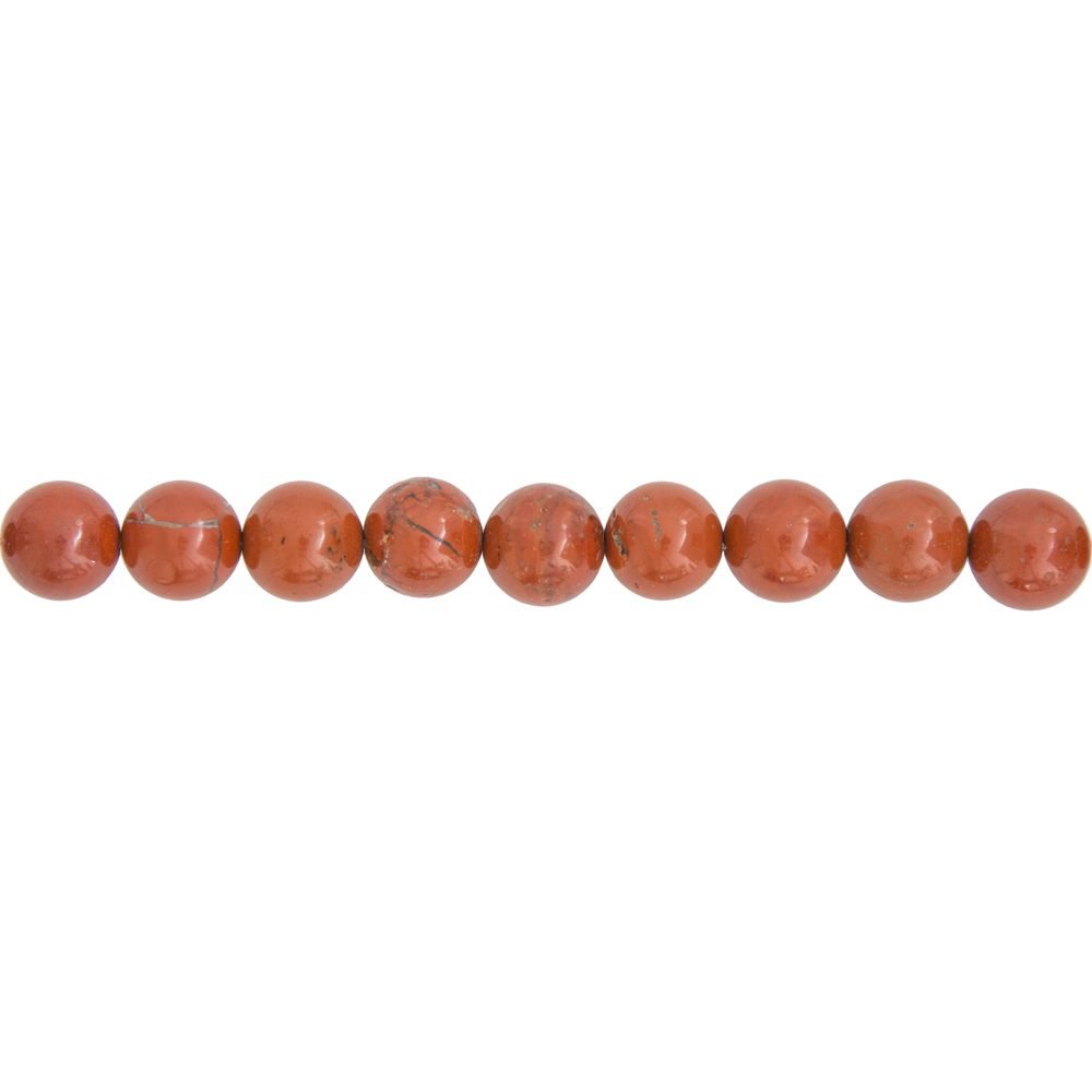 hilo jaspe rojo piedras bolas 10mm