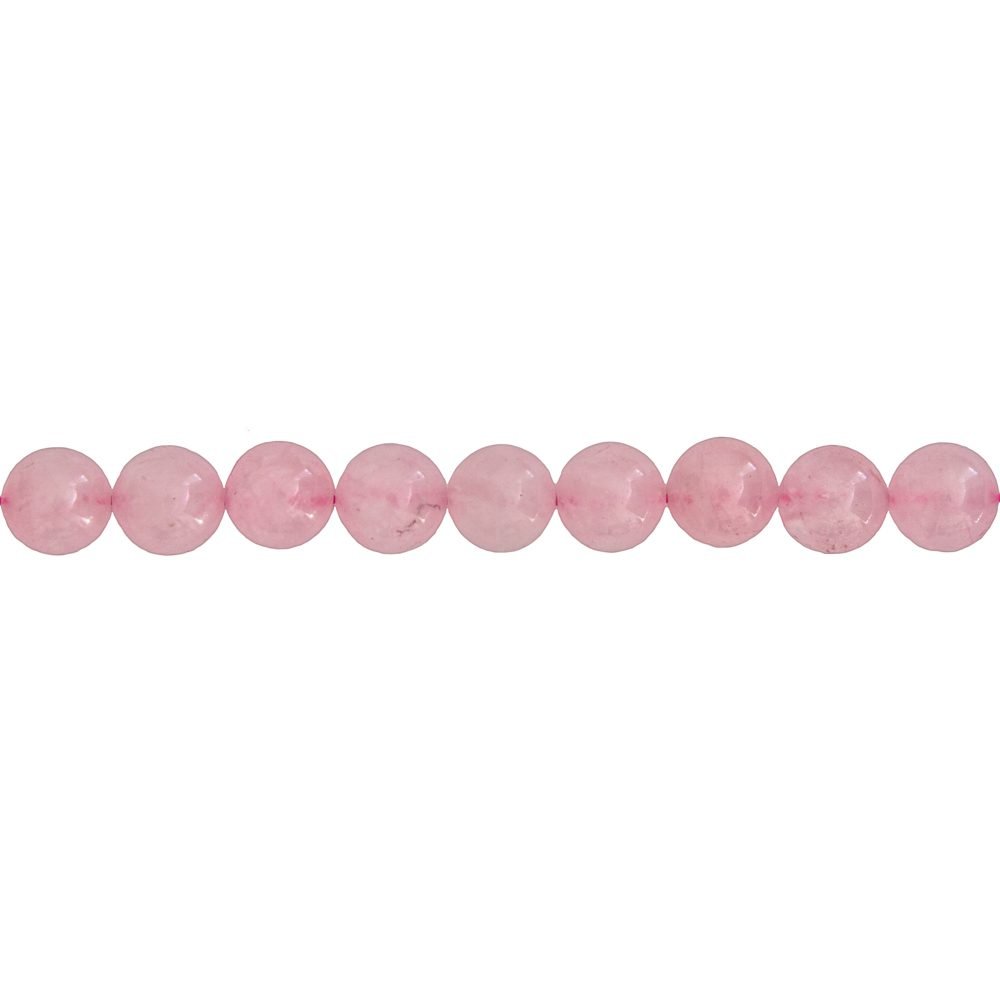 hilo cuarzo rosa piedras bolas 10mm