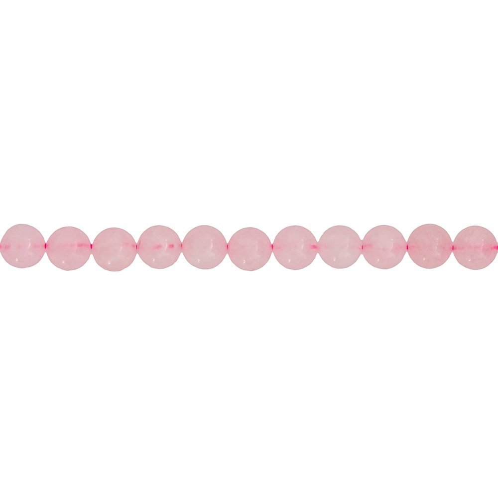 hilo cuarzo rosa piedras bolas 6mm