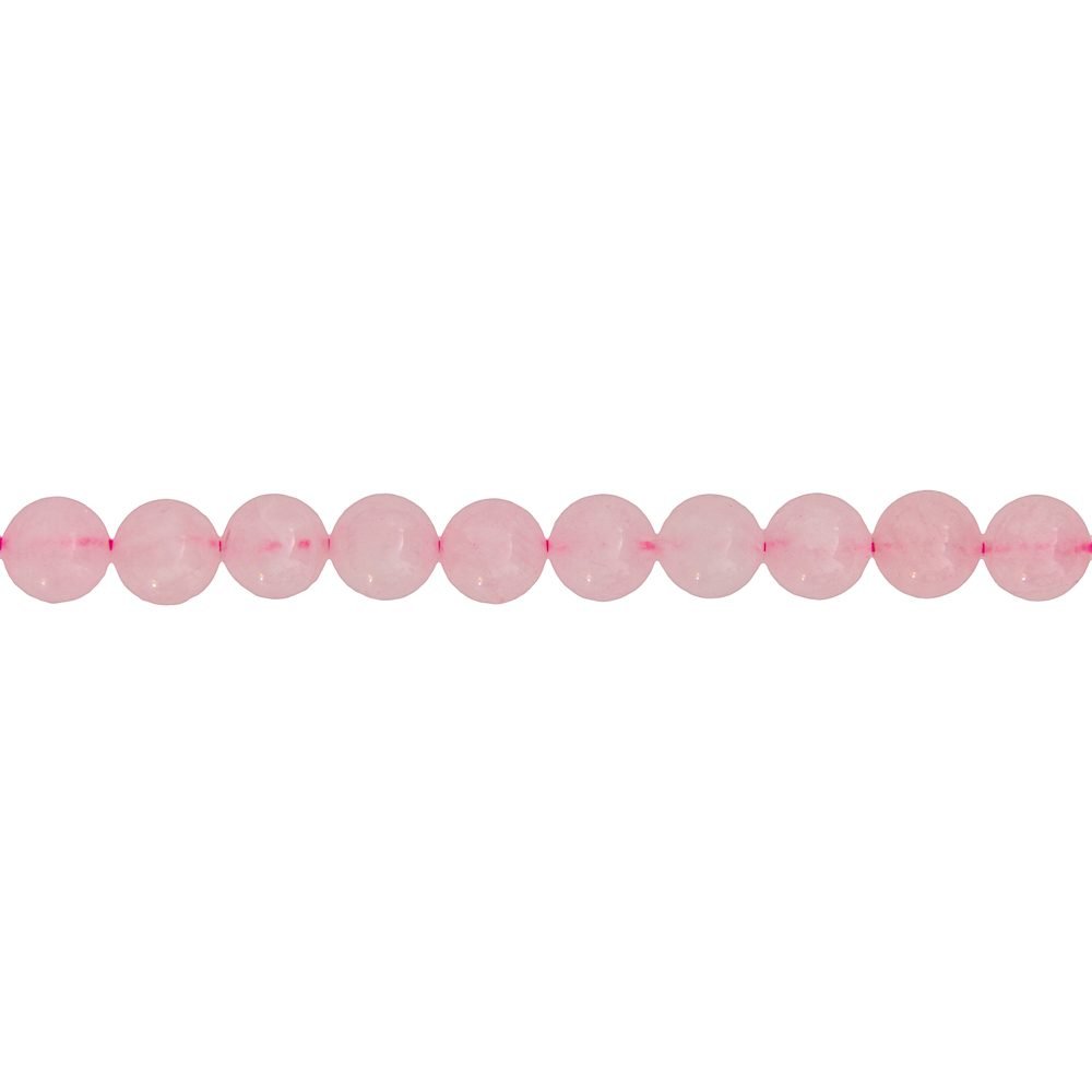 hilo cuarzo rosa piedras bolas 8mm