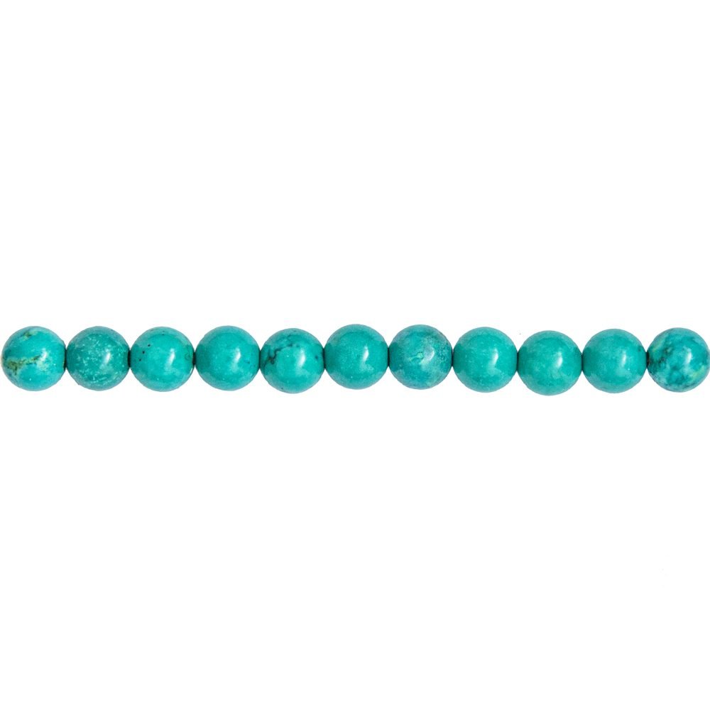 hilo turquesa piedras bolas 6mm