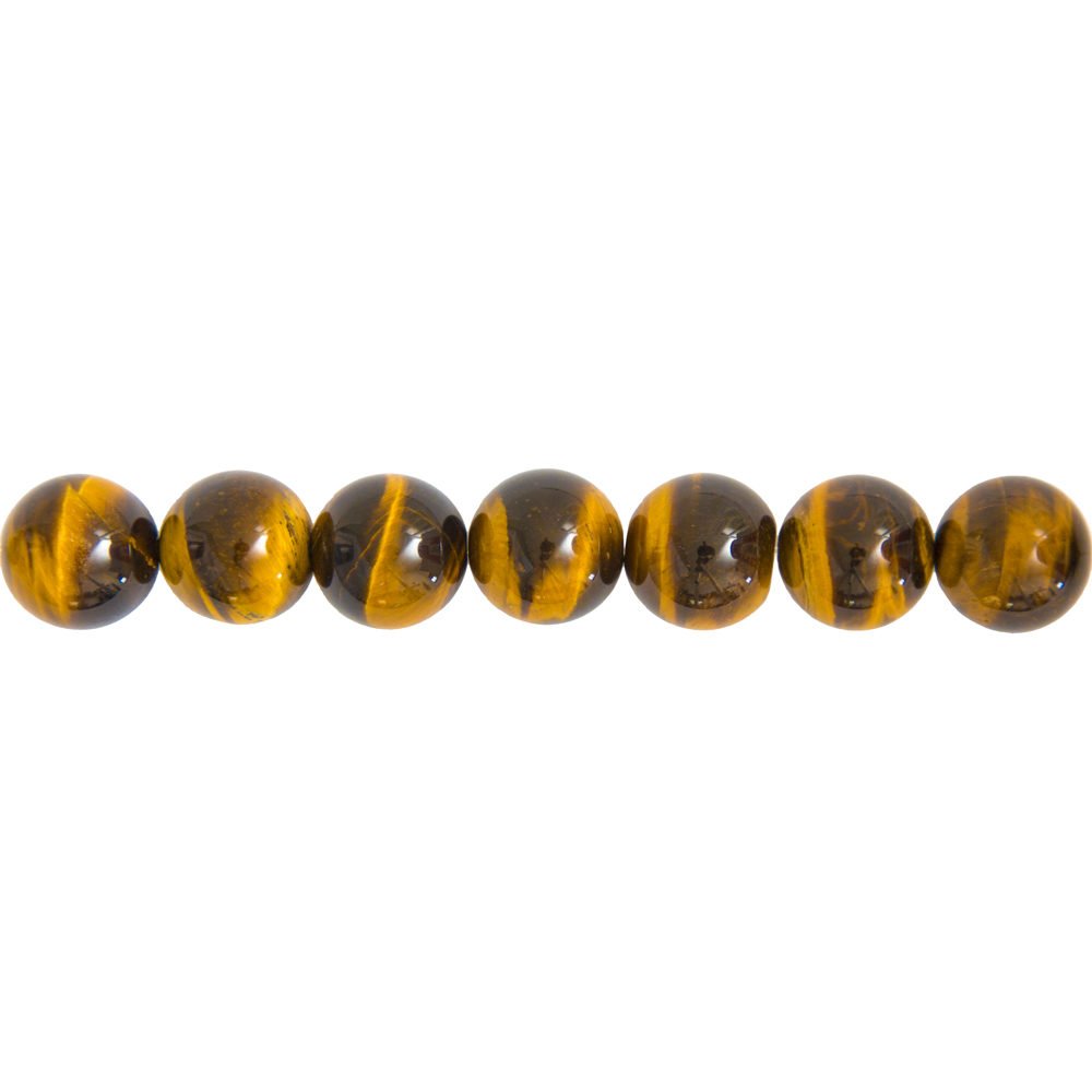 hilo ojo de tigre piedras bolas 14mm