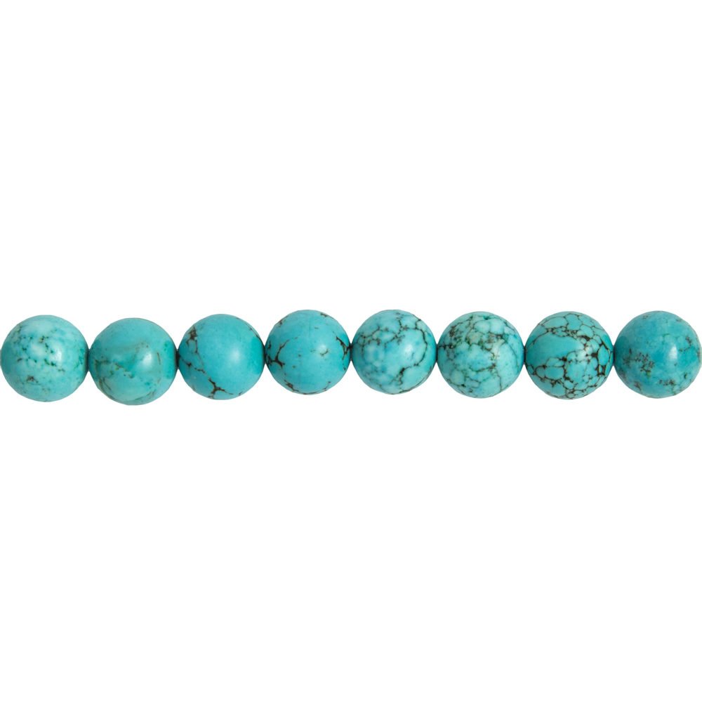 hilo turquesa piedras bolas 12mm