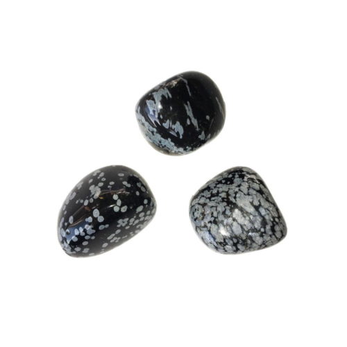 piedra rodada obsidiana copo de nieve