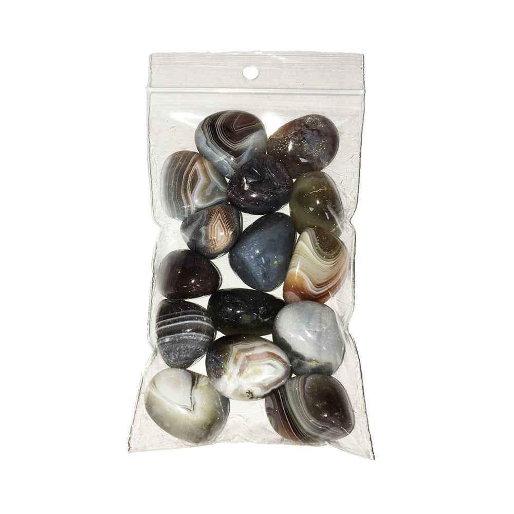 bolsa piedras rodadas ágata de botsuana 250grs