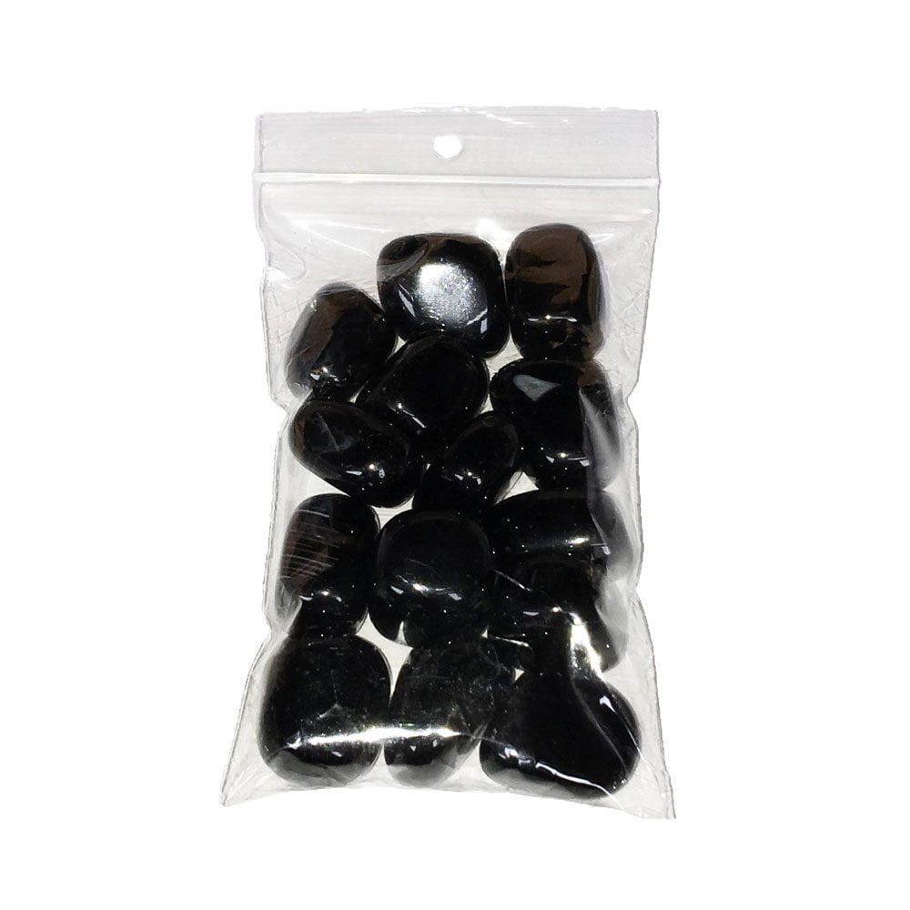 bolsa piedras rodadas ágata negra 250grs