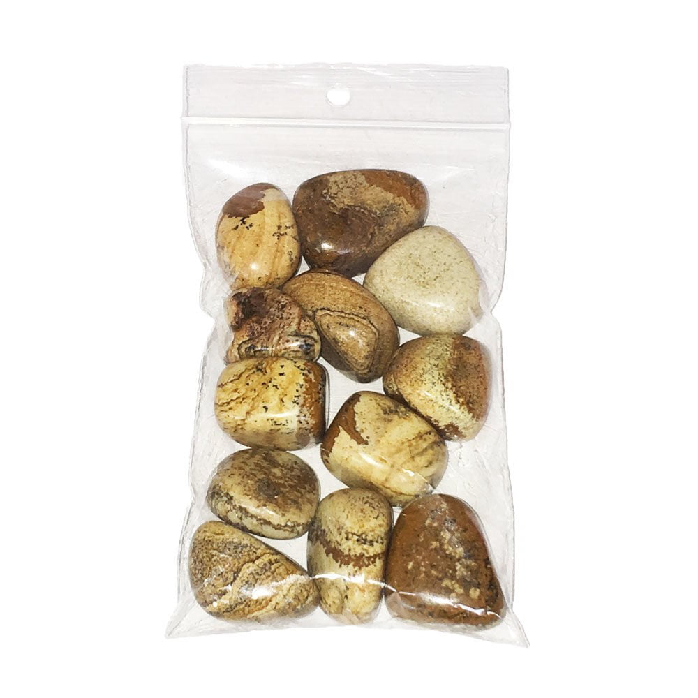 bolsa piedras rodadas jaspe paisaje 250grs